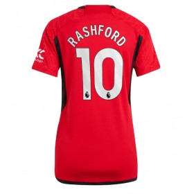 Damen Fußballbekleidung Manchester United Marcus Rashford #10 Heimtrikot 2023-24 Kurzarm